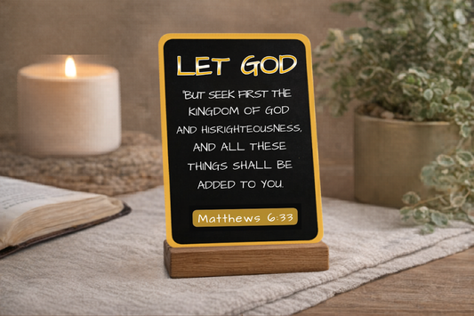 Let Go Let God – Inspirational Scripture Cards