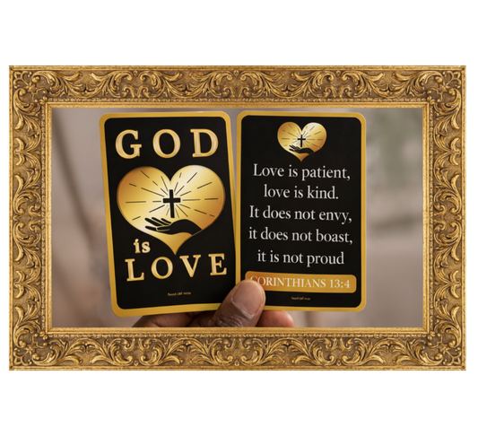 God Is Love | Faith Inspirational Scripture Cards